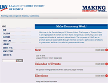 Tablet Screenshot of lwvbenicia.org